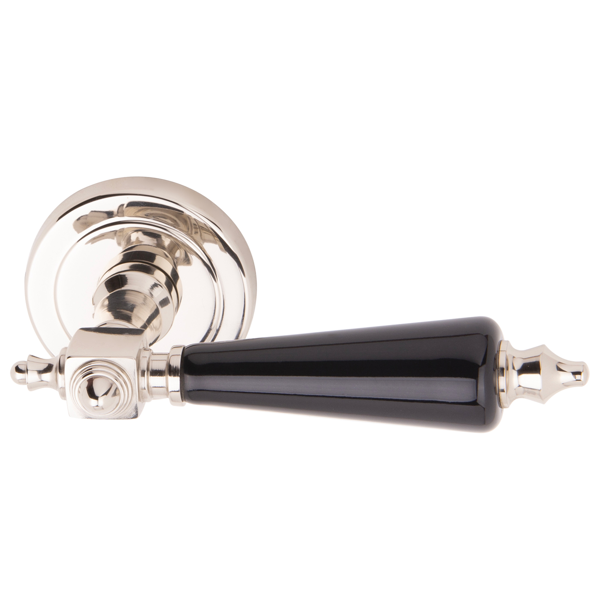 Nickel lucido/porcellana nera